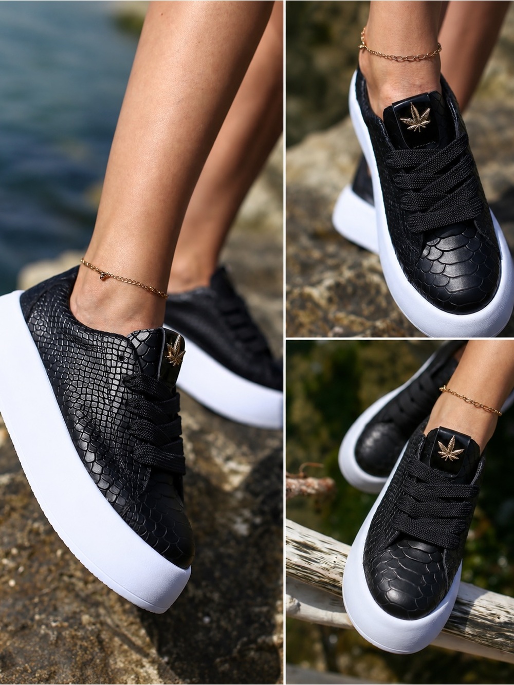 ONE-OF-A-KIND CUSTOM LEATHER SNEAKERS — HANDMADE EU 39/ 8,5 US
